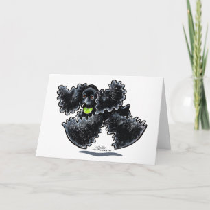Tarjeta Black Cocker Spaniel Play