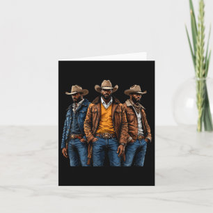 Tarjeta Black Cowboy African American Western Rodeo Melani