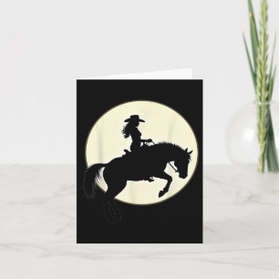 Tarjeta Black Cowgirl Rodeo occidental Melanin Black Histo