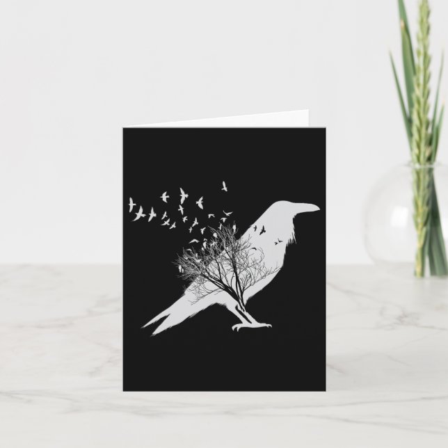 Tarjeta Black Crow Bird (Anverso)