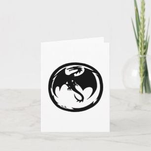 Tarjeta Black Dragon white card