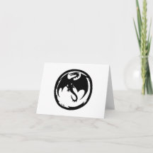 Black Dragon white card