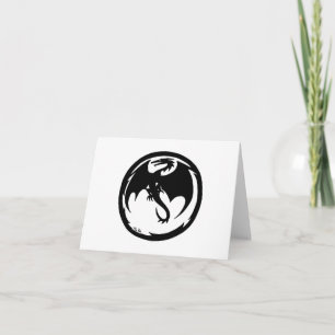 Tarjeta Black Dragon white card