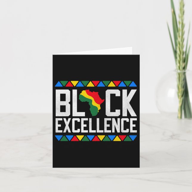 Tarjeta Black Excellence African Map Graphic Premium (Anverso)