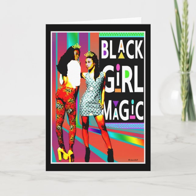 Tarjeta Black Girl Magic — Always a Queen (Anverso)