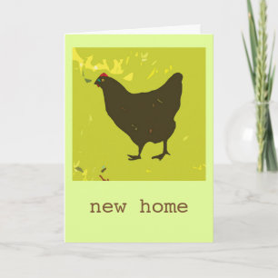 Tarjeta Black hen New Home Card