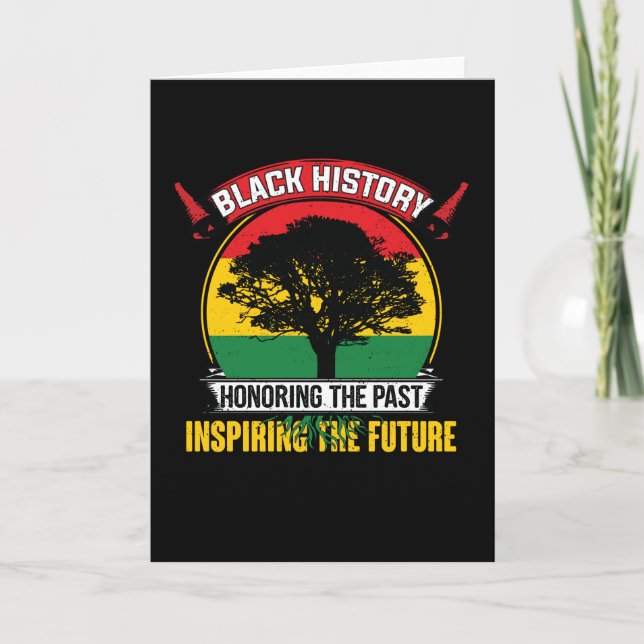 Tarjeta Black History Inspiring The Future (Anverso)