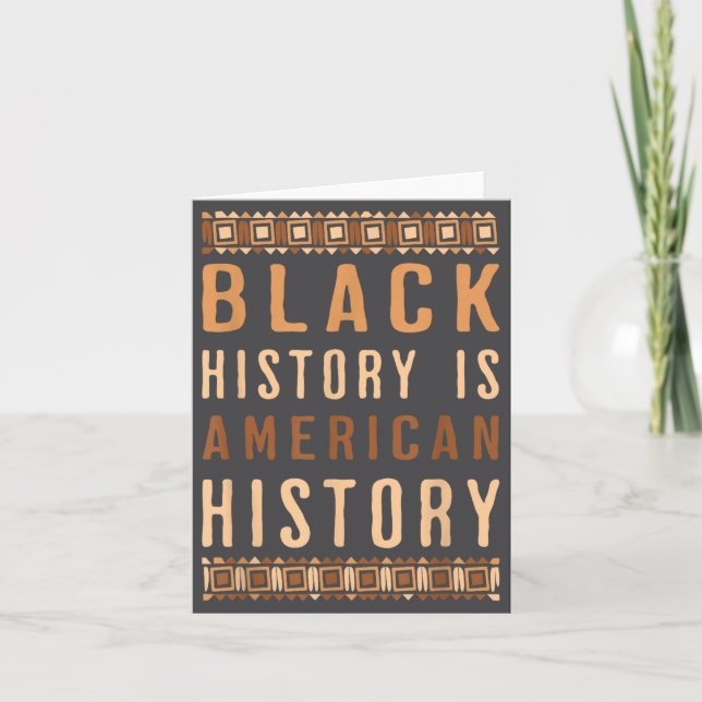 Tarjeta Black History Is American History Melanin Black Pr (Anverso)