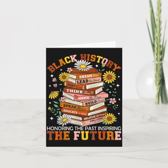 Tarjeta Black History Month Black Leaders African American (Anverso)