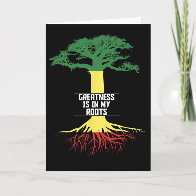 Tarjeta Black History Month Pride African American History (Anverso)