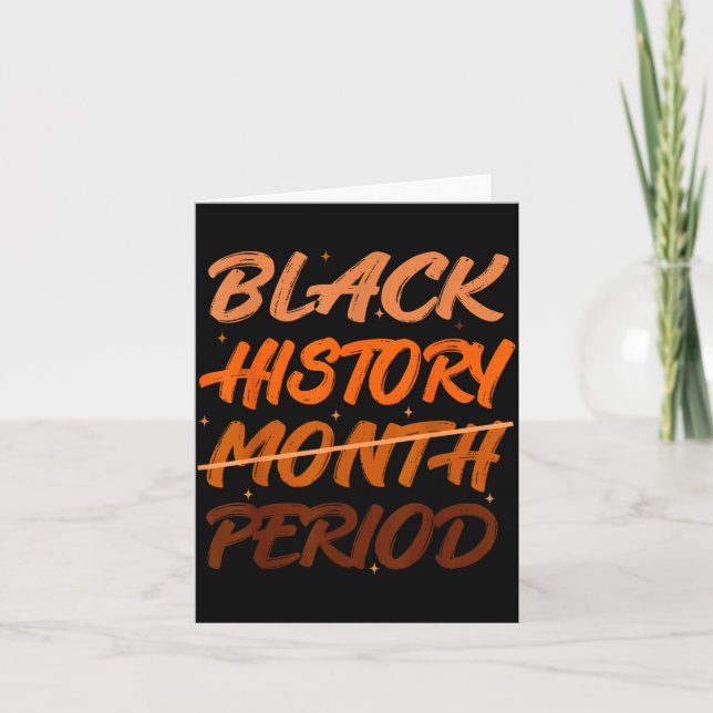 Tarjeta Black History Period African American History Men  (Anverso)