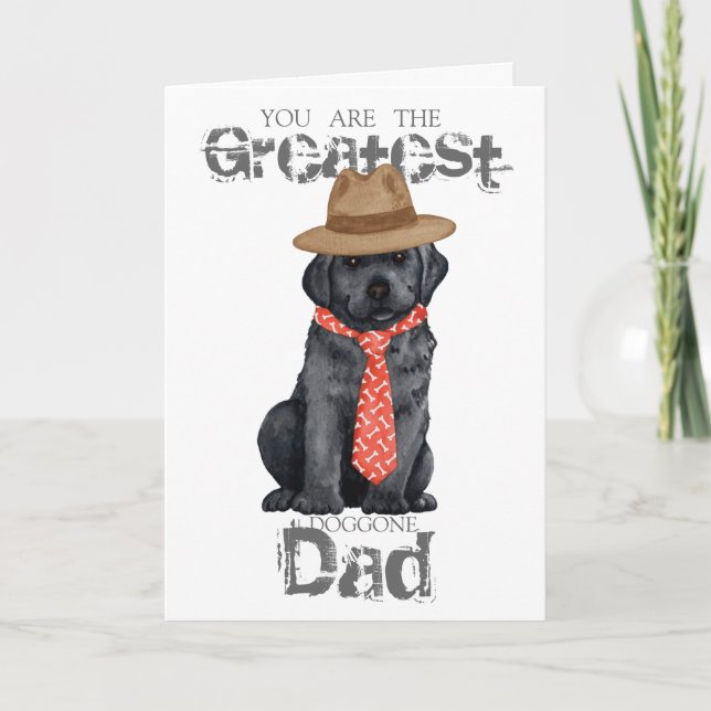 Tarjeta Black Lab Dad (Anverso)