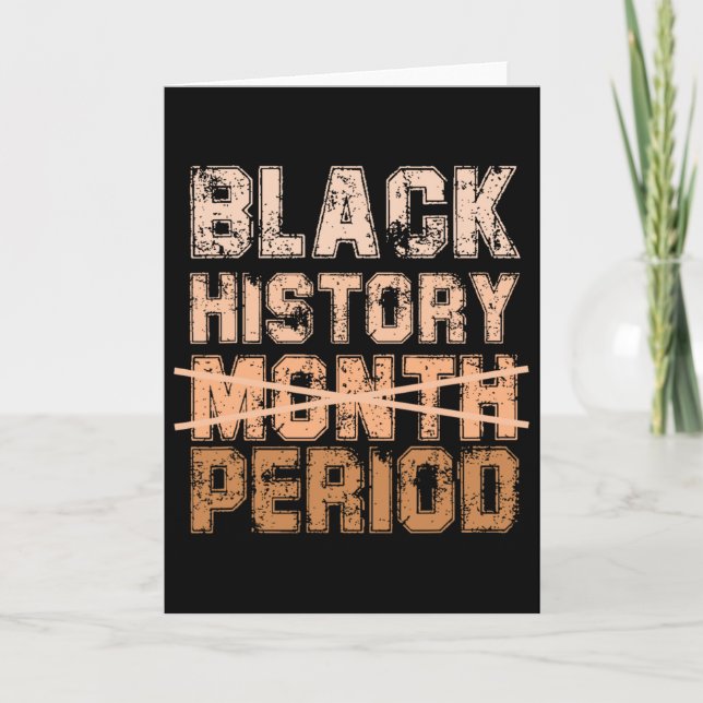 Tarjeta Black Lives Problem - Mes de la Historia Negra Coo (Anverso)