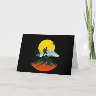 Tarjeta Black Modern Adventure Senking Mountain