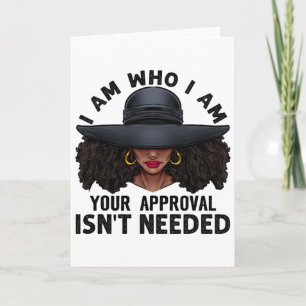 Tarjeta Black Queen Afroamericana Señoras Rizado Natural