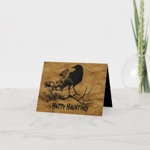 Tarjeta Black Raven Halloween