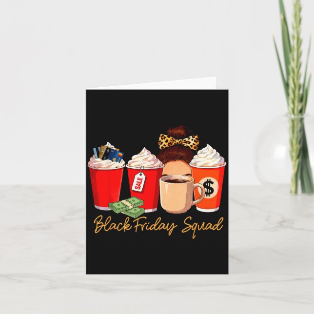 Tarjeta Black Shopng Friday Squad Coffee C Coffee Lover  (Anverso)