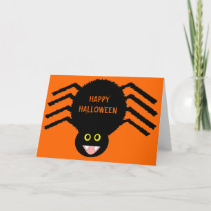 Tarjeta Black Spider Halloween