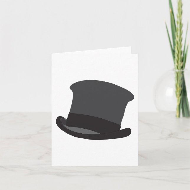 Tarjeta Black Top Hat Classic Steampunk Victorian (Subido por el creador)