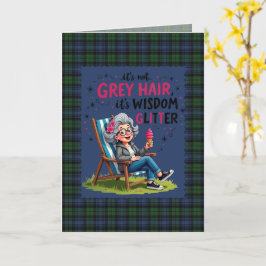 Tarjeta Black Watch Ancient Scottish Tartan Humorous 