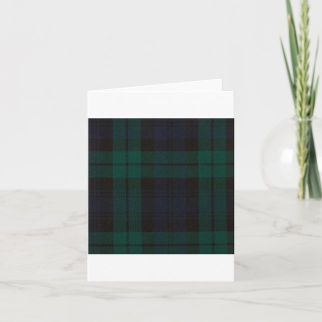 Tarjeta Black Watch Tartan (Anverso)