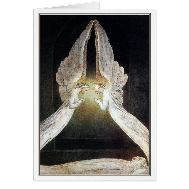 Tarjeta Blake/Invitación: Cristo custodiado por lo (Frente)