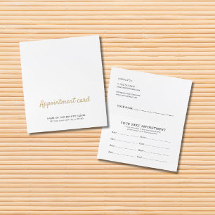 Tarjeta blanca de la cita de la belleza elegante