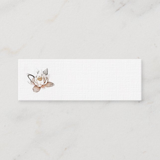 TARJETA BLANCA DE NEGOCIOS DE LOTUS (Anverso)