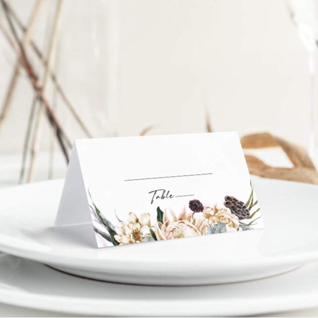 Tarjeta blanca floral plegada (Subido por el creador)