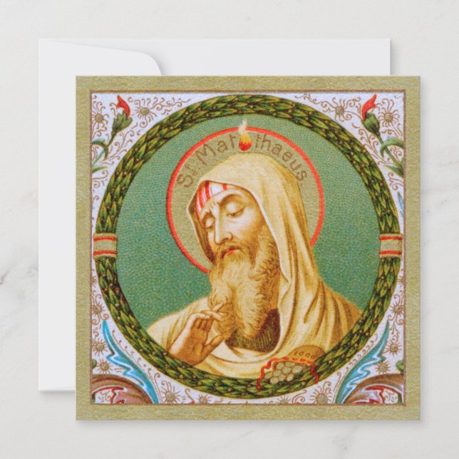 Tarjeta blanca San Mateo el Apóstol (JMAS 08) (Anverso)