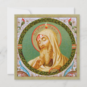 Tarjeta blanca San Mateo el Apóstol (JMAS 08)