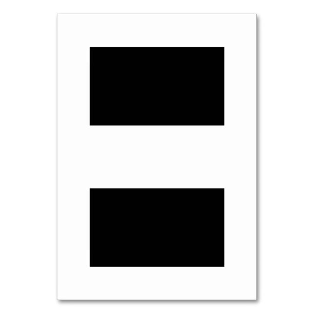 Tarjeta blanca y negra de la plaza de nombres con  (Anverso)