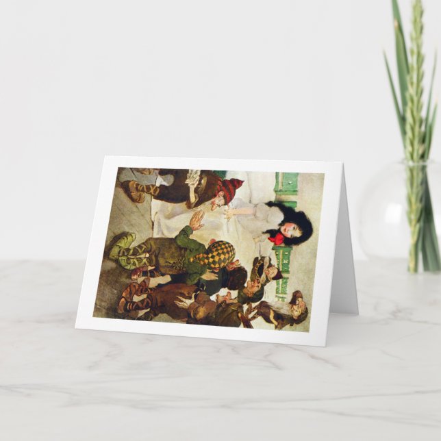 Tarjeta Blancanieves y los Siete Enanitos (Anverso)