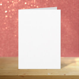 Tarjeta Blanco claro 5" x 7" Cumpleaños Matte Blank