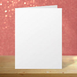 Tarjeta Blanco claro 8,5" x 11" Cumpleaños en blanco grand