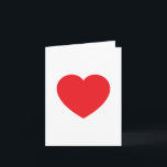 Tarjeta Blanco Plano Moderno Corazón Rojo Gráfico de Amor<br><div class="desc">Diseños Modernos Minimalistas Llenos de Sencillez. Todos son simples,  atractivos y únicos.</div>