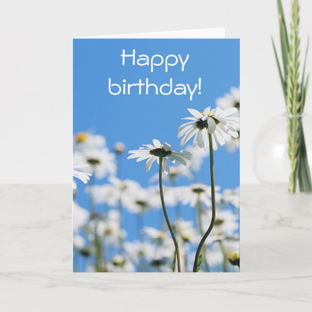 Tarjeta Blanco sobre azul (Anverso)