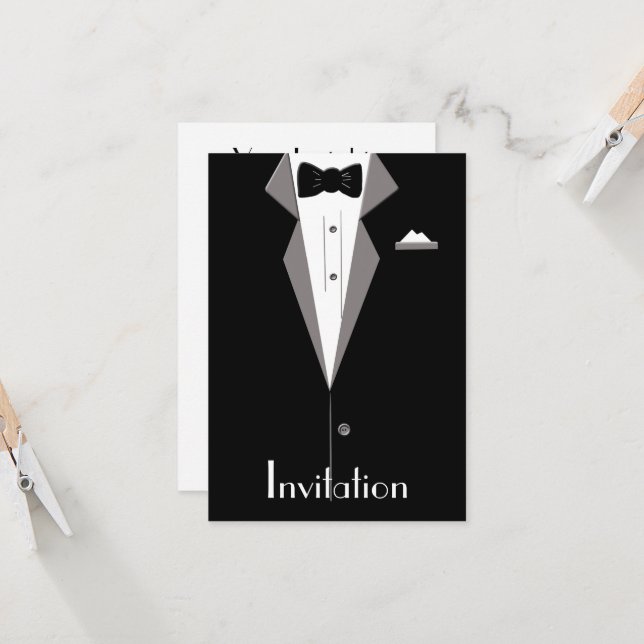 Tarjeta blanco y negro de la invitación del arte