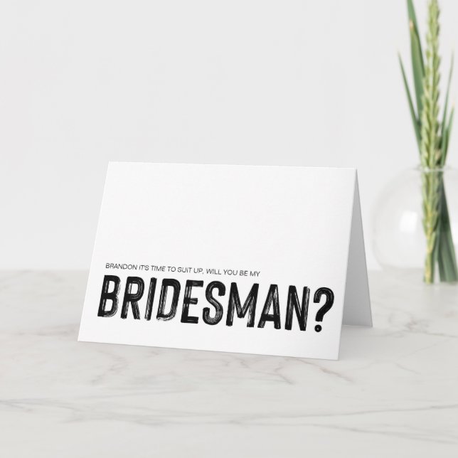 Tarjeta Blanco y negro son mis Bodas (Anverso)