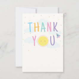 Tarjeta Blank Cute Sun Gracias