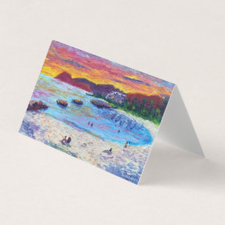 Tarjeta Blank Hawaiian Sunset Lagoon 4 de Elaine
