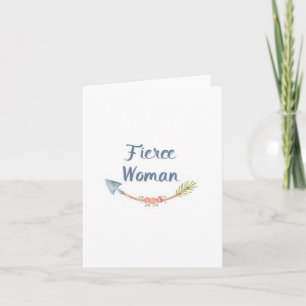 Tarjeta Blank Notecard para mujer feroz