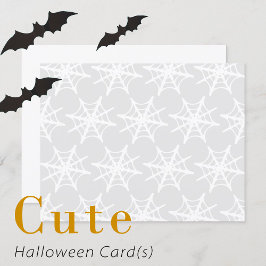 Tarjeta Blank Spider Web Print Halloween Cards