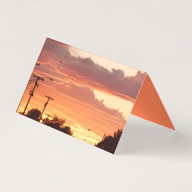 Tarjeta Blank-Sunset en Suburbia (Anverso)