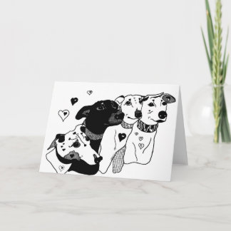 Tarjeta Blank to personalise Greyhound Greeting Card