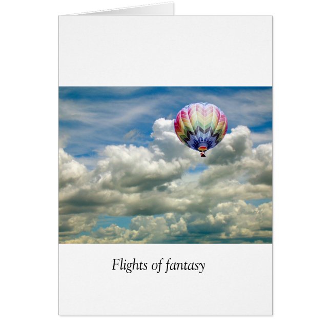Tarjeta - Blank - Vuelos de fantasía (Frente)