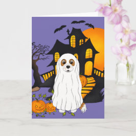 Tarjeta Blenheim Cavalier Ghost Halloween