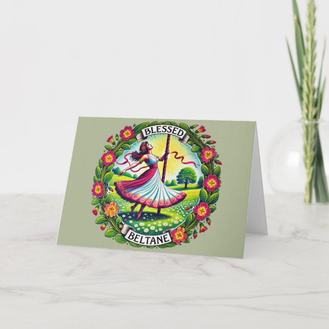 Tarjeta Blessed Beltane (Anverso)