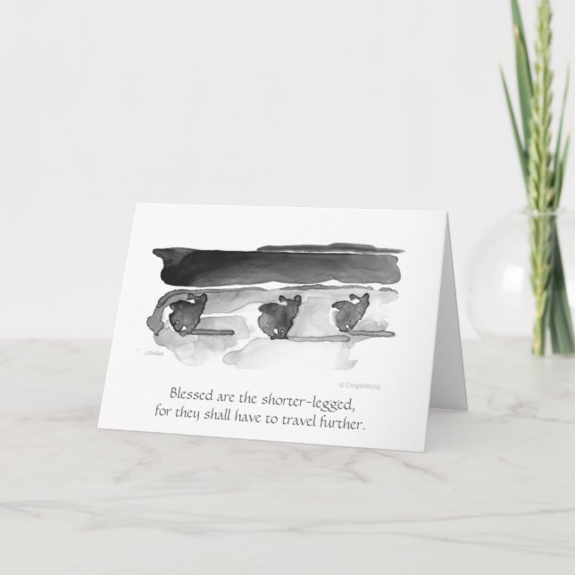 Tarjeta Blessed es la" beatitud Corto-Legged del Corgi (Anverso)