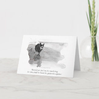 Tarjeta Blessed es la" beatitud perdida y que vaga del